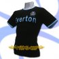 EVERTON BLACK SOCCER TEE T SHIRT FOOTBALL Size M / L48