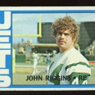 John Riggins Rookie 1972 Topps # 13 New York Jets