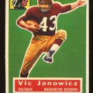 1956 Topps Football # 13 Vic Janowicz Washington Redskins