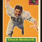 Chuck Bednarik 1956 Topps Football # 28 Philadelphia Eagles Center