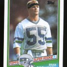 Brian Bosworth Rookie, 1988 Topps # 144, Seahawks
