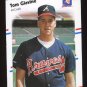 Tom Glavine Rookie 1988 Fleer Baseball # 539 Pitcher Atlanta Braves