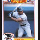 Rickey Henderson 1989 Topps Insert # 7 '88 All Star Game
