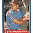 Darren Daulton Rookie 1986 Fleer # 438 Catcher Philadelphia Phillies