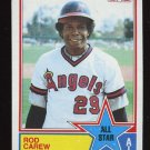 Rod Carew All Star 1983 Topps # 386 First Base Angels