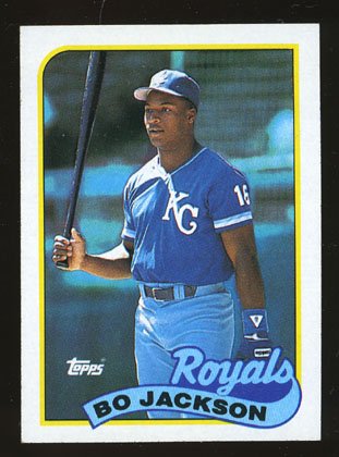 Bo Jackson 1989 Topps # 540 Outfield Kansas City Royals