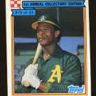 Rickey Henderson 1984 Ralston Purina # 15 Outfield Oakland Athletics HOF