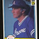 Phil Niekro 1982 Donruss # 475 Pitcher Atlanta Braves