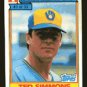 Ted Simmons 1984 Ralston Purina # 3 Catcher Milwaukee Brewers