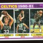 Celtics Team Leaders Bird Archibald 1981-82 Topps # 45