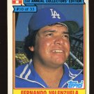 Fernando Valenzuela 1984 Ralston Purina # 10 Pitcher Los Angeles Dodgers