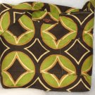 UB163 Braemore Brown and Green Abstract Laptop Tote/Diaper Bag/Book Bag/Commuter Tote