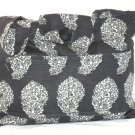 UB157  Black and White Floral Handbag
