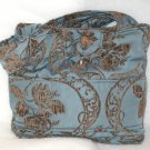 UB160 Blue and Brown Chenille Laptop Tote