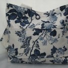 UB122 Robert Kaufman Navy and White floral tote