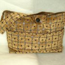 UB161 Gold, Black & Silver Chenille Laptop Tote