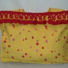 UB020 Yellow w/red polka dot Handbag/Tote