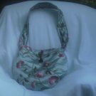 Silk w/embroidered flowers   Handbag