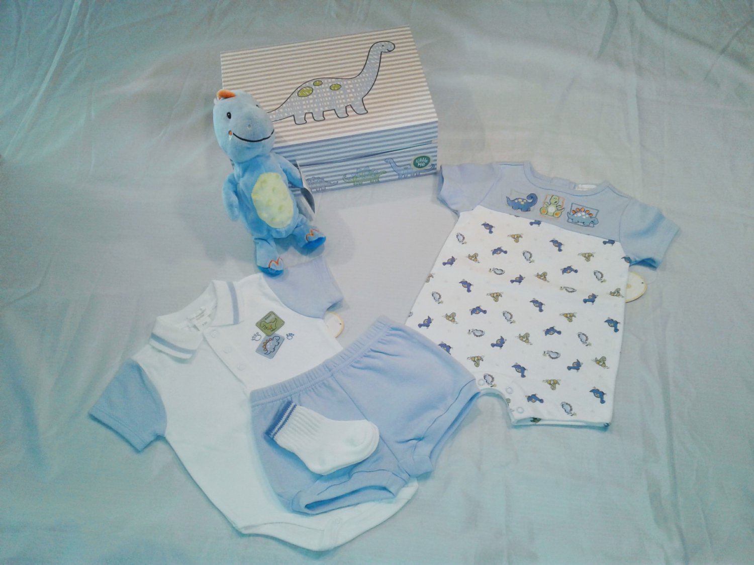 First Moments Baby Boy Dinosaur Clothing Gift Box Set
