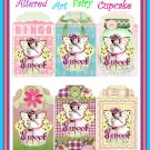Altered Art Cupcake Fairy Tags - Digital Download ONLY