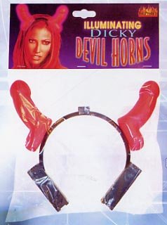 Light Up Dicky Devil Horns