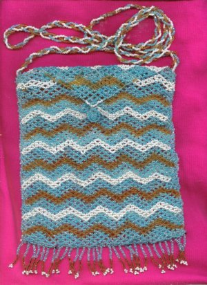 Vintage Beautiful Hand beaded Purse Nepal OOAK