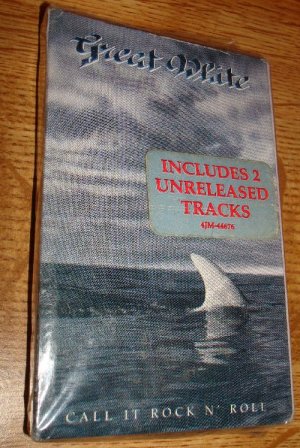Great White Cassette single 3 tracks 2 'unreleased' Sealed New FREE SHIPPING