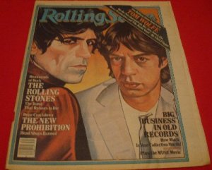 1980 Rolling Stones Mick Jagger -Big Business in Old Records isue No.324