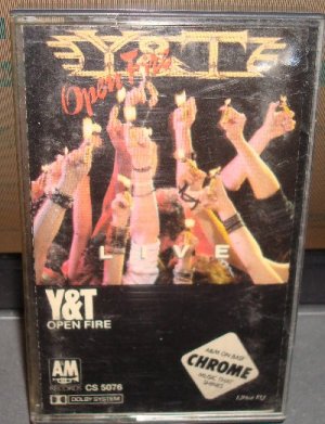 Y&T -Open Fire Audio Cassette 1985 Rock FREE SHIPPING