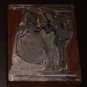 Old letterpress Printers Block - A couple Dancing  (Dance Print for Printing)