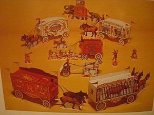 CIRCUS Cut & Assemble Creative Play Carnival  Clowns Elephants Craft