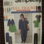 Simplicity Pattern 8651 Full Figure Solutions (HOAX system) Jacket Top Pants Skirt 18W-24W