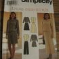 Simplicity Dress Essentials 6,8,10  Misses Top Skirt Pants & Shorts Pattern