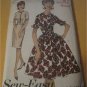 Vintage 1950s Rockabilly Advance 2969 Rare Retro Sewing Pattern Misses Dress with Two Skirts Size 12
