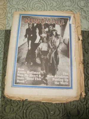 1971 Rolling Stone magazine Issue No. 92 Jefferson Airplane /Abbie Hoffman