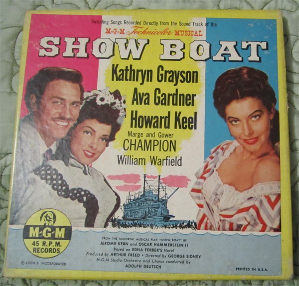 Vintage Soundtrack Show Boat MGM 45 rpm Records Box Set 7