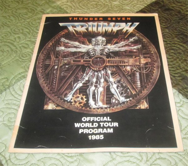 Official Triumph 1985 "Thunder Seven" Concert Tour Program Book (tourbook)