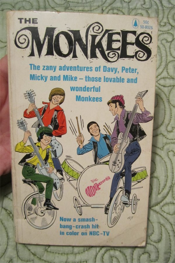 THE MONKEES Band Cartoon/Comic Softcover paperback book RARE (fawcette /  liss)1966