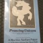 Prancing UNICORN - APPLIQUE WALL QUILT Sewing Machine PATTERN