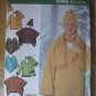 SIMPLICITY 4782 - UNCUT Easy to Sew pattern misses pullover top, ponchos, scarf & hat. Sizes L,XL