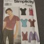 Simplicity 5759 6 Tops Made Easy Misses' Knit Tops For Stretch Knits Only Sizes 6-12 uncut