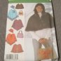 Simplicity 4785 Sewing Pattern Misses Size XS,S,M Capelet Poncho Hat Bag Purse