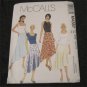 McCall's 4387 Sewing Pattern Misses Flared Godet,Asymmetrical Skirt Size 4,6,8,10 FREE SHIPPING