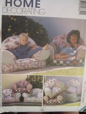 McCall 9665 Sewing pattern HOME Decor - Childs/Kids Padded chairs Uncut