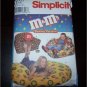 Vintage M&Ms (Candy) Beanbag Chair Pattern Simplicity 9007 Uncut -Hard To Find