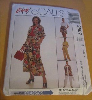 McCall's Pattern 2567 - Separates Size 14-16-18 FREE SHIPPING