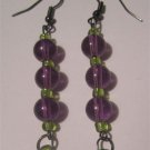 I Dream in Purple and Green ~ Earrings