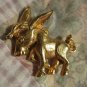 VINTAGE GOLD TONE MULE FIGURAL DONKEY PIN Too Cute FREE SHIPPING
