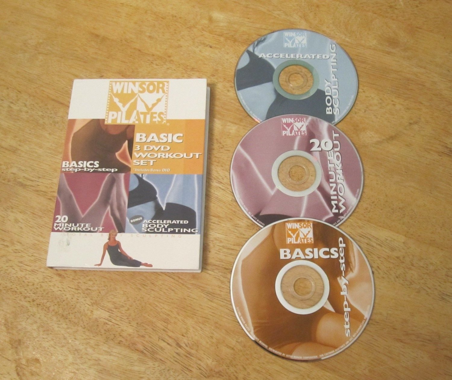 Winsor Pilates 3 DVD Workout Set Basics, 20 Minute & Accelerated Body