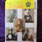 Animal Halloween Costume Skunk Lion Monkey Elephant Panda Sewing Pattern Size 4 FREE SHIPPING